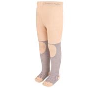 Sterntaler Krabbelstrumpfhose Krokodil - Baby- und Kinderstrumpfhose mit ABS-Noppen an Knie & Sohle, Innenfrottee, Po-Motiv Krokodil, besonders weich, Taupe, Größe 74