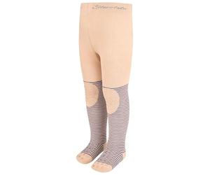 Sterntaler Krabbelstrumpfhose Krokodil - Baby- und Kinderstrumpfhose mit ABS-Noppen an Knie & Sohle, Innenfrottee, Po-Motiv Krokodil, besonders weich, Taupe, Größe 86