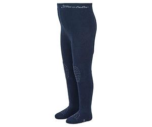 Sterntaler Krabbelstrumpfhose uni - Baby und Kinder Strumpfhose mit Anti-Rutsch-Noppen auf Knie, Spann und Sohle - Unisex Strumpfhose mit ABS Sohle - hoher Baumwollanteil - marine, Größe 74