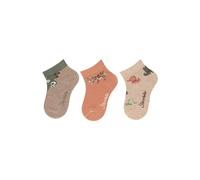 Sterntaler Kurz -Socken 3er Pack Tiere - kurze Babysocken für Jungen - Kurzsocken mit Motiven - Socken für Babys im Set - braun melange, 18