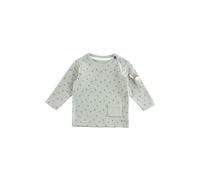 Sterntaler Langarmshirt Blätter - Baby Shirt aus Baumwolljersey mit Allover Print - Unisex Longsleeve mit Esel Emmi Applikation - weiche Baby und Kinder Bekleidung ab Geburt - steingrün, Größe 68
