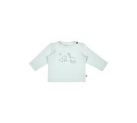 Sterntaler Langarmshirt Dino Rexi - Rundhals Shirt mit Langen Ärmeln, Dino Print & praktischer Schulterknöpfung - Baumwolljersey - Jungen Longsleeve - bequem & elastisch - helltürkis - Größe 50