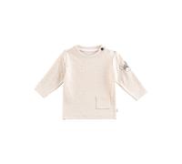 Sterntaler Langarmshirt Pünktchen - Baby Shirt aus weichem Baumwolljersey mit Esel Emmi Applikation - Unisex Longsleeve mit Rundhals - weiche Baby und Kinder Bekleidung ab Geburt - Natur, Größe 86