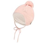 Sterntaler MÄDCHEN Bommelmütze Blume Beanie-Mütze, lichtrosa, 47