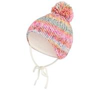 Sterntaler Winter-Strickmütze mit Bommel 49 bunt