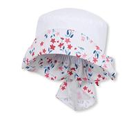 Sterntaler Mädchen Hut mit Nackenschutz Mütze, Weiß (Weiss 500), Medium (Herstellergröße: 53)