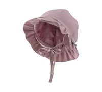 Sterntaler Hut gerüscht - Mädchen Sommer Hut mit Bindeband und Ohrenklappen - UV-Schutz 50+ Sonnen Hut mit Größenregulierungsband - Baby und Kinder Sommer Mütze, blasslila, Größe 47