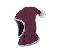 Sterntaler - Schalmütze BASIC mit Bommel in pink Gr.47