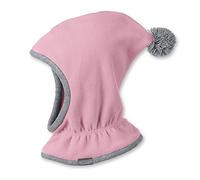 Sterntaler - Mädchen Schalmütze Wintermütze Fleece, Zipfelmütze mit Bommel, rosa - 4521645, Größe 45