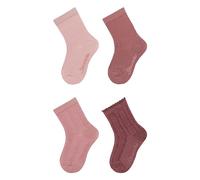Sterntaler Mädchen Socken 4er Pack Struktur, Zartrosa, 18 EU