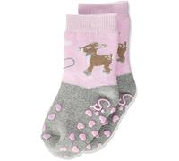 Sterntaler Mädchen Socken ABS - Krabbelsöckchen Waldis Ros 8011787, Gr. 23-26 (Herstellergröße: 020), Silber (Silber Melange 542)