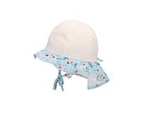 Sterntaler Mädchen Sonnenhut Blumenkranz Hut, Weiss, 45, Weiß