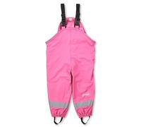 Sterntaler Matschhose gefüttert, wasserdicht, verstellbare Träger, Druckknöpfe zur Weitenregulierung, reflektierendem Logo, Reflektor und Microfleecefutter - himbeerrosa - Größe 110