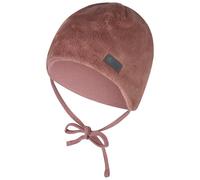 Sterntaler Mütze aus Teddyflausch - Mädchen Babymütze mit angeschnittenen Ohrenklappen und Bindeband - warme Beanie, gefüttert mit Baumwollfleece - Erstlingsmütze - Rosenholz, Größe 45