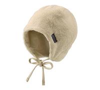 Sterntaler Mütze aus Teddyflausch - Unisex Babymütze mit angeschnittenen Ohrenklappen und Bindeband - warme Beanie, gefüttert mit Baumwollfleece - Erstlingsmütze - beige, 35