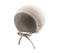 Sterntaler Mütze mit feinem Streifen und Applikation Bär - Jungen Beanie mit Ohrenklappen und Bindeband