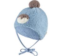 Sterntaler Plüsch-Wintermütze Bommel Pinguin 41 blau pluesch