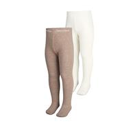 Sterntaler Multipack Strumpfhosen - Doppelpack - weiche Unisex Baby- und Kinderstrumpfhosen - Farben Weiß, Silbermelange, Ecru, Braunmelange - Größe 92