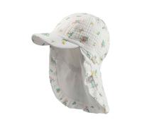 Sterntaler Nackenschutzcap in Weiß - Größe 49 cm | Baby Caps Huete