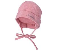 Sterntaler OCS Beanie Melange - Mädchen Baby Mütze aus Melange-Singlejersey (Bio) - weiche Kopfbedeckung mit zwei Tragevarianten - lässige Übergangsmütze für Babys & Kinder - samtrosa, Gr. 57