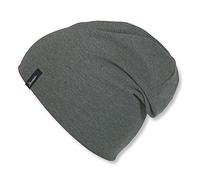 Sterntaler OCS Beanie Melange - Unisex Baby Mütze aus Melange-Singlejersey (Bio) - weiche Kopfbedeckung mit zwei Tragevarianten - lässige Übergangsmütze für Babys & Kinder - asphalt, Gr. 47