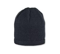 Sterntaler OCS Strickmütze - Klassische Babymütze aus Baumwollgarn (Bio) - Unisex Übergangsmütze ab Geburt - Basic Kopfbedeckung - Beanie Mütze einfarbig - Größe 39, Farbe marine