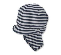Sterntaler Jungen Piratentuch mit Nackenschutz Mütze, Blau, 51