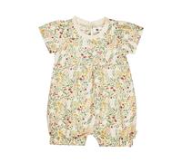 Sterntaler Playsuit Blumen - Baby Spieler aus Baumwolle in Leinenoptik - Kurzarm Overall - Mädchen Strampler im Schritt zum Knöpfen - Bequeme Sommer Bekleidung ab Geburt- zartrosa, Größe 80