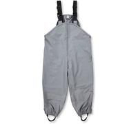 Sterntaler Regenhose ungefüttert Uni - Kinder Regenhose wasserdicht - Unisex Matsch- und Buddelhose mit verschweißten Nähten und elastischen Hosenträgern - Regenbekleidung - Mittelgrau, Größe 74
