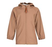 Sterntaler Regenjacke ungefüttert uni - Kinder Regenjacke wasserdicht - Jungen Jacke mit verschweißten Nähten, Kapuze und reflektierendem Detail - robuste Regenbekleidung - lehmbraun, Größe 98