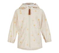 Sterntaler Regenjacke ungefüttert Wolken - Kinder Regenjacke wasserdicht - Mädchen Jacke mit verschweißten Nähten, Kapuze und reflektierenden Details - robuste Regenbekleidung - beige, Größe 104