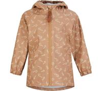 Sterntaler Regenjacke ungefüttert Drachen - Kinder Regenjacke wasserdicht - Jungen Jacke mit verschweißten Nähten, Kapuze und reflektierendem Detail - robuste Regenbekleidung - lehmbraun, Größe 80