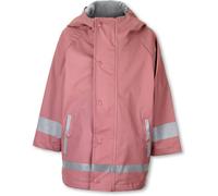 Sterntaler Regenjacke ungefüttert uni - Kinder Regenjacke wasserdicht - Mädchen Jacke mit verschweißten Nähten, Kapuze und reflektierenden Details - robuste Regenbekleidung - perlrosa, Größe 74
