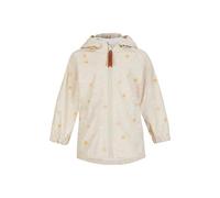Sterntaler Regenjacke ungefüttert Wolken - Kinder Regenjacke wasserdicht - Mädchen Jacke mit verschweißten Nähten, Kapuze und reflektierenden Details - robuste Regenbekleidung - beige, Größe 122
