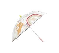 Sterntaler Regenschirm Hase Hanni - Kinderschirm mit Motivdruck & Klettverschluss - halbrunder Griff - leichte Handhabung - Durchmesser 70cm - für Mädchen - Outdoor Geschenk Idee, transparent