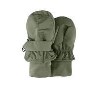 Sterntaler Fäustlinge aus Funktionsmaterial mit Daumen Unisex - Baby und Kinder Handschuhe gefüttert mit wärmendem Baumwollfleece, wasserabweisend, mattgrün, 3