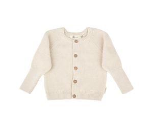 Sterntaler Safari Strickjacke mit Mitwachsbündchen 74 natur