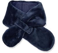 Sterntaler Schal aus Teddyflausch, gefüttert mit Baumwollfleece, mit Klettverschluss, zum Durchziehen - unisex Accessoires für Babys & Kleinkinder - warm, weich und bequem - marine, Gr. 70cm