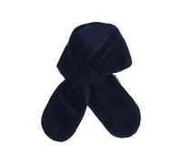 Sterntaler Schal aus Teddyflausch, gefüttert mit Baumwollfleece, mit Klettverschluss, zum Durchziehen - unisex Accessoires für Babys & Kleinkinder - warm, weich und bequem - marine, Gr. 80cm