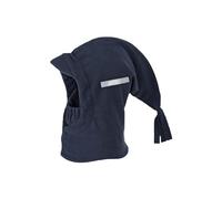 Sterntaler Schalmütze aus Microfleece - praktische Unisex Mütze mit Schirm - regulierbarer Mund- und Gesichtsschutz - gefüttert mit weichem Microfleece - marine, Größe 53