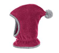 Sterntaler Schalmütze BASIC mit Bommel in weiß, Gr. 45, maedchen,junge