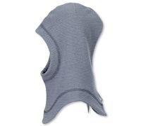 Sterntaler Schalmütze Streifen Unisex - Baby und Kinder Mütze aus Mischgewebe - Balaclava, Schlupfmütze - blau Melange, 55