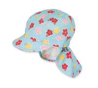 Sterntaler Schirmmütze für Mädchen mit Nackenschutz, Alter: 12-18 Monate, Größe: 49, Hellblau (Meeresblau)