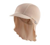 Sterntaler Bade-Schirmmütze mit Nackenschutz Rippe beige - Junge,Mädchen - Gr. 55 cm