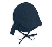 Sterntaler Schirmmütze mit Bindebändern und Nackenschutz, Alter: 5-6 Monate, Größe: 43, Blau (Marine)