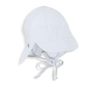 Sterntaler - Schirmmütze BABY BASIC mit Nackenschutz in weiß Gr.41
