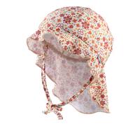 Sterntaler Schirmmütze mit Nacken- und UV-Schutz Blumen 43 natur/bunt
