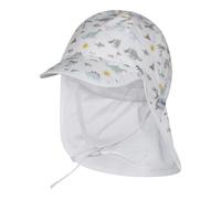 Sterntaler Schirmmütze mit Nacken- und UV-Schutz Dinos 41 weiß/bunt
