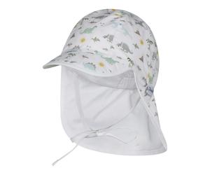 Sterntaler Schirmmütze mit Nacken- und UV-Schutz Dinos 51 weiß/bunt