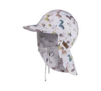 Sterntaler Schirmmütze mit Nackenschutz Dinos, weiß, Gr. 47